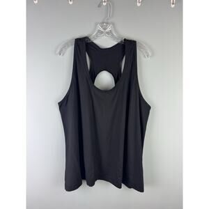 Athleta Womens 3X Black Nitro Tank Top Keyhole Cutout Back